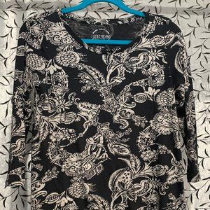 Lucky Brand 3/4 Sleeve Shirt size S